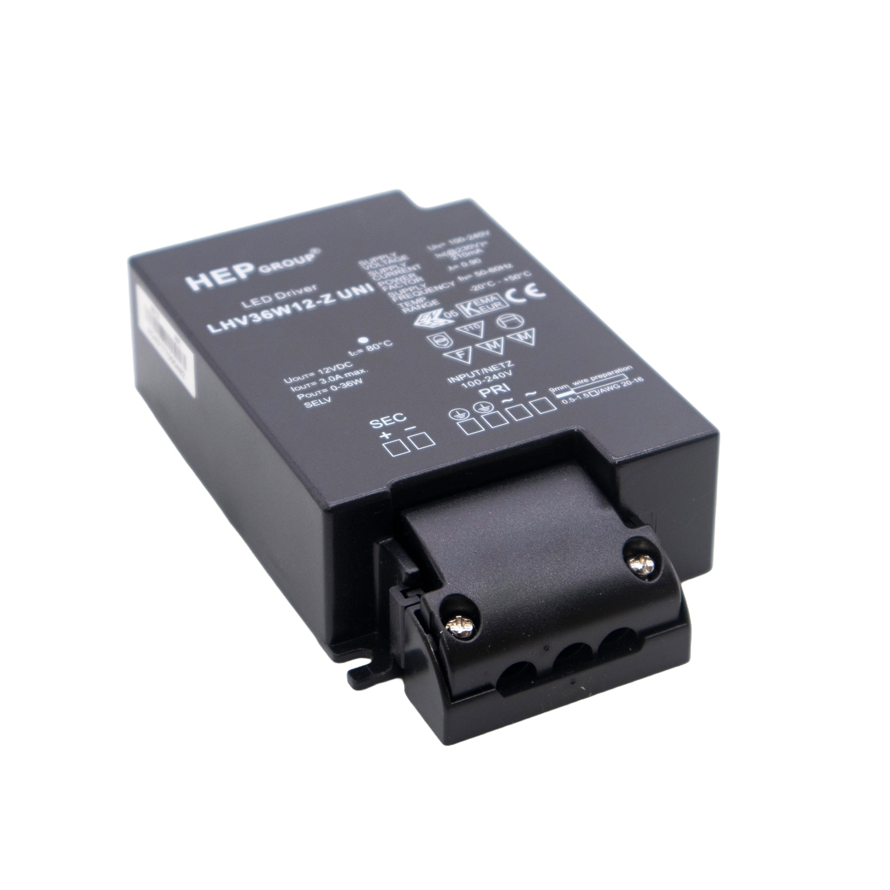HEP LED Netzteil 12V 36W LHV36W12Z UNI