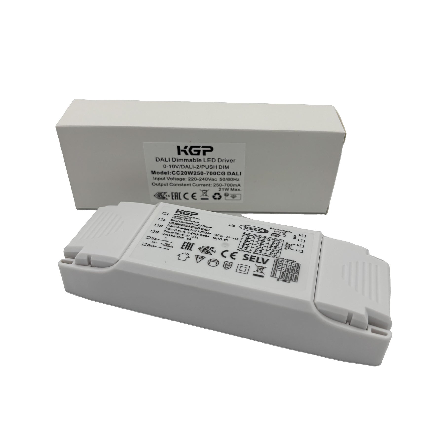 KGP LED-Netzteil 250-700mA 20W DALI