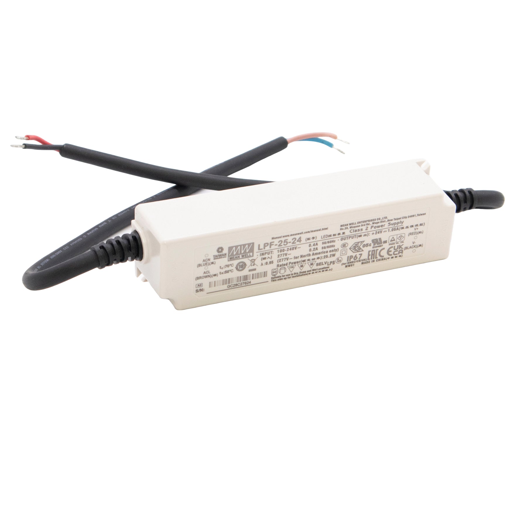 Mean Well LED Netzteil 24V 25W LPF25-24