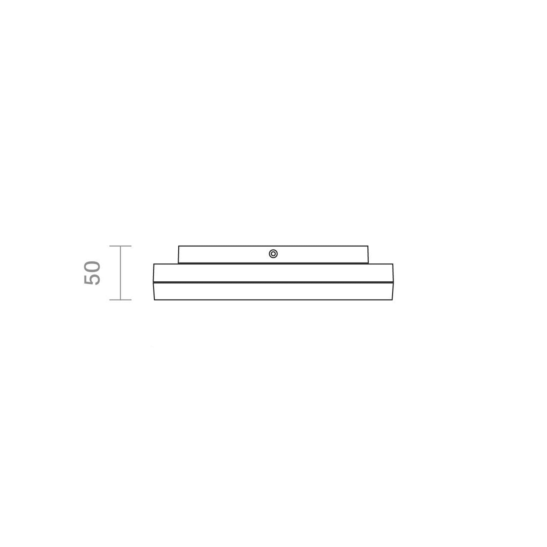 Sigor Aufbauleuchte SQUARE silber 210mm 4000K
