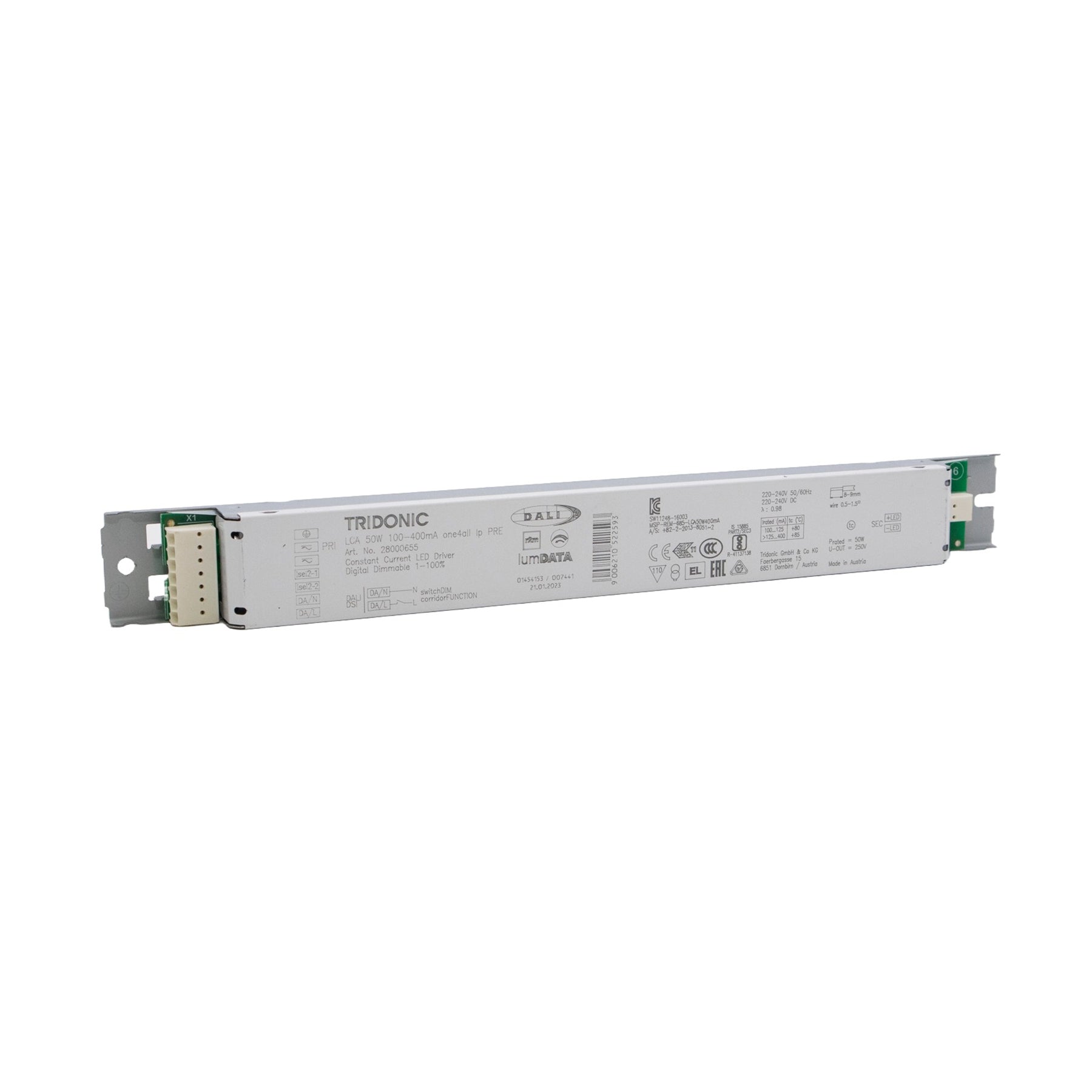 Tridonic Netzteil LCA 50W 100-400mA one4all lp PRE Konstantstrom dimmbar