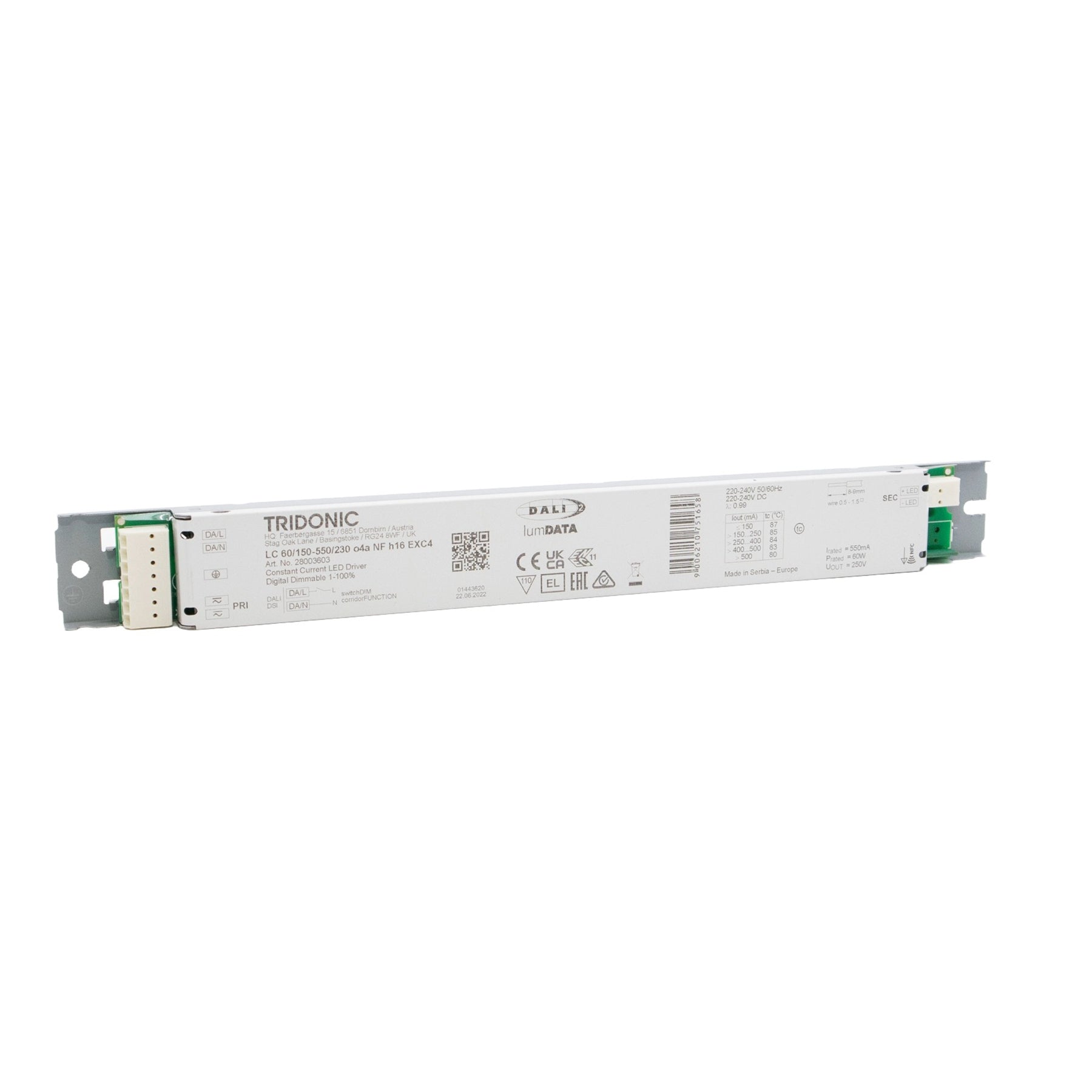 Tridonic Netzteil LC60/150-550/230 o4a NF h16 EXC4 Konstantstrom dimmbar