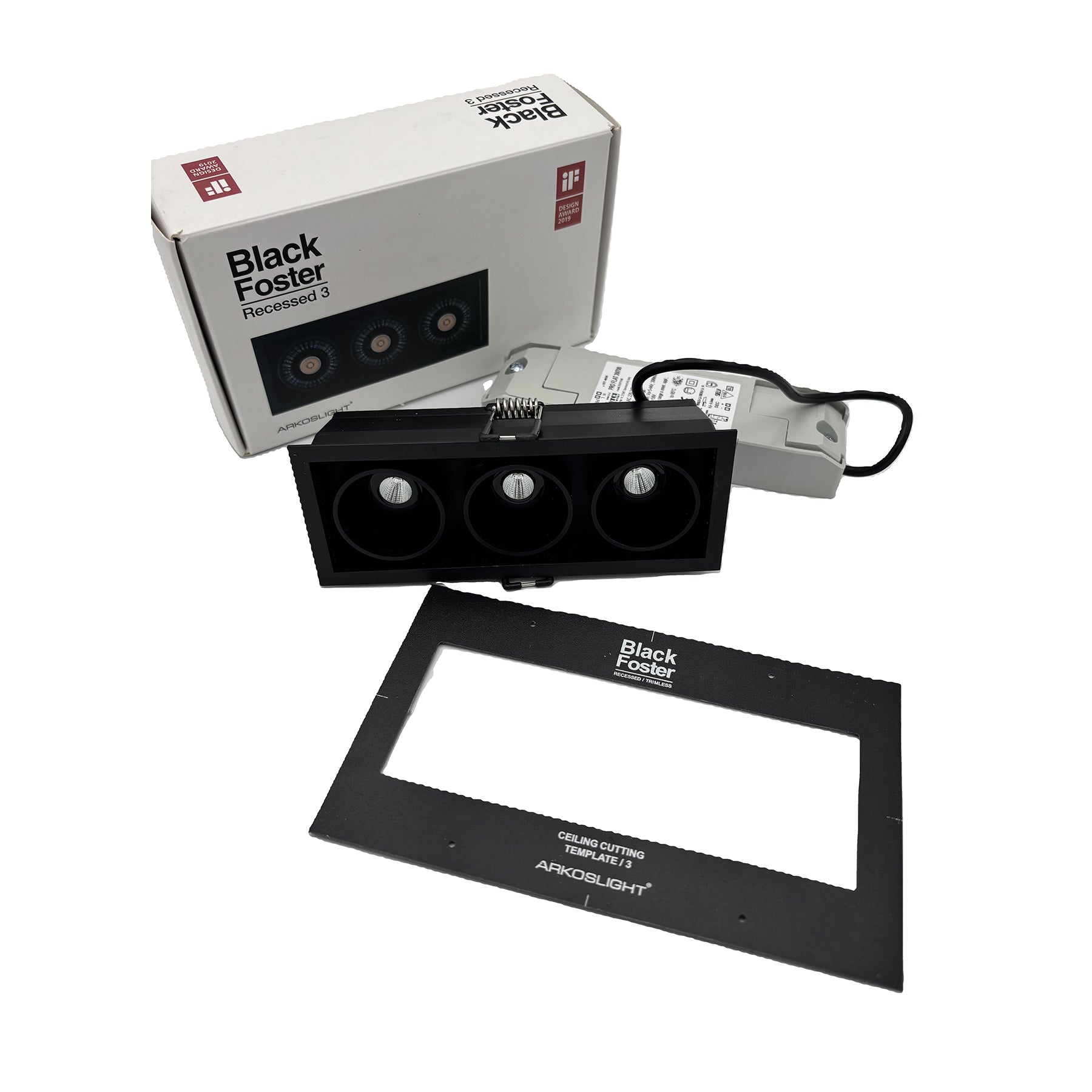Arkos Einbauleuchte BLACK FOSTER RECESSED 3