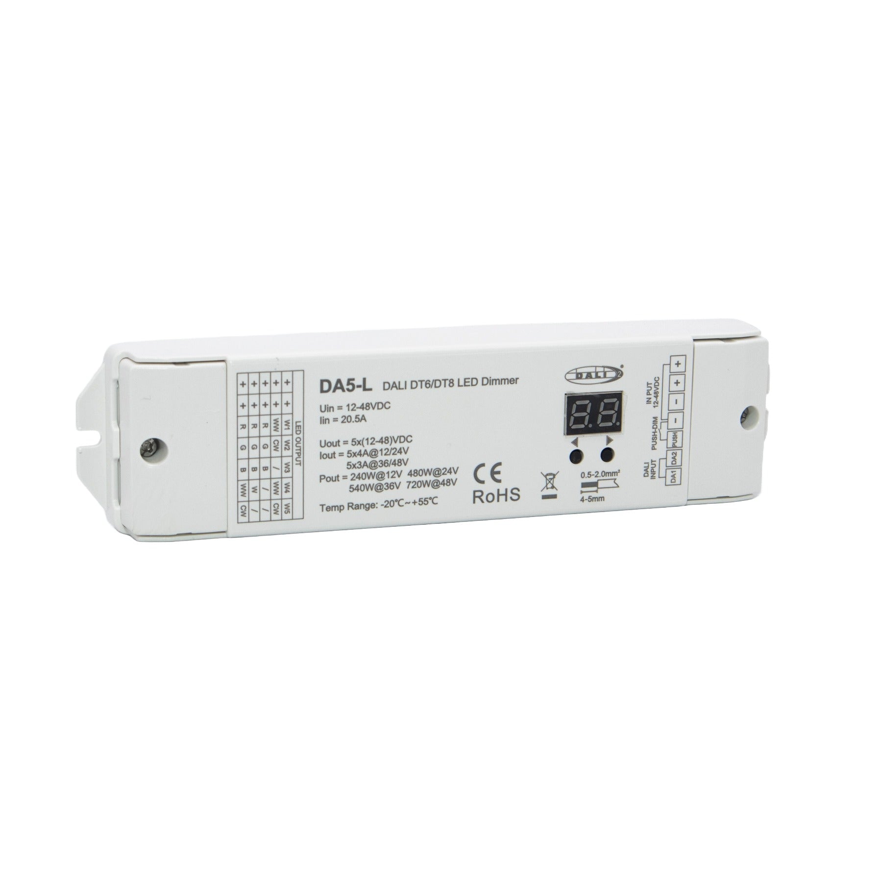 EMS DA5-L 5 Kanal DALI LED Konstantspannungsdimmer