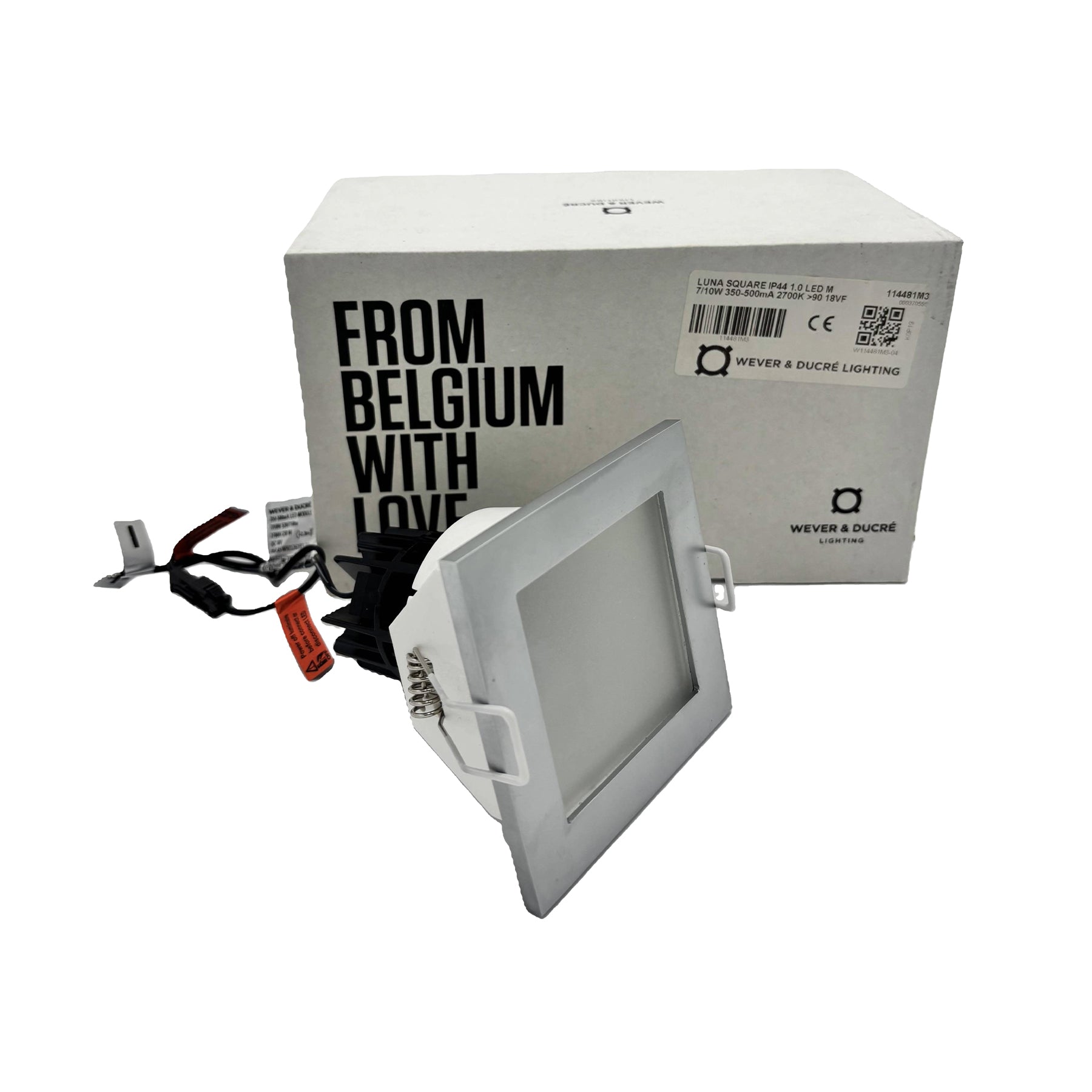 Wever & Ducré Wandeinbauleuchte LUNA SQUARE chrom matt