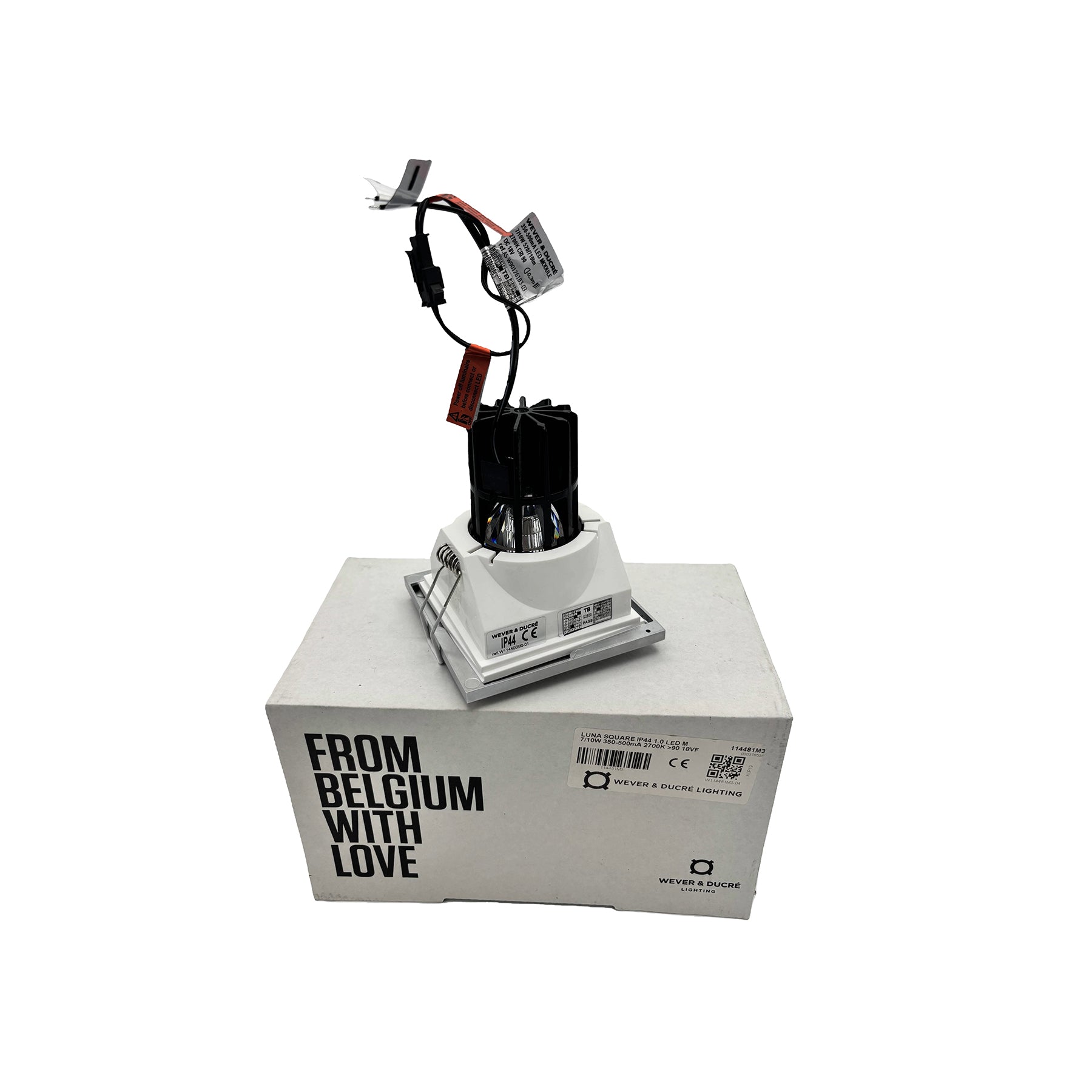 Wever & Ducré Wandeinbauleuchte LUNA SQUARE chrom matt