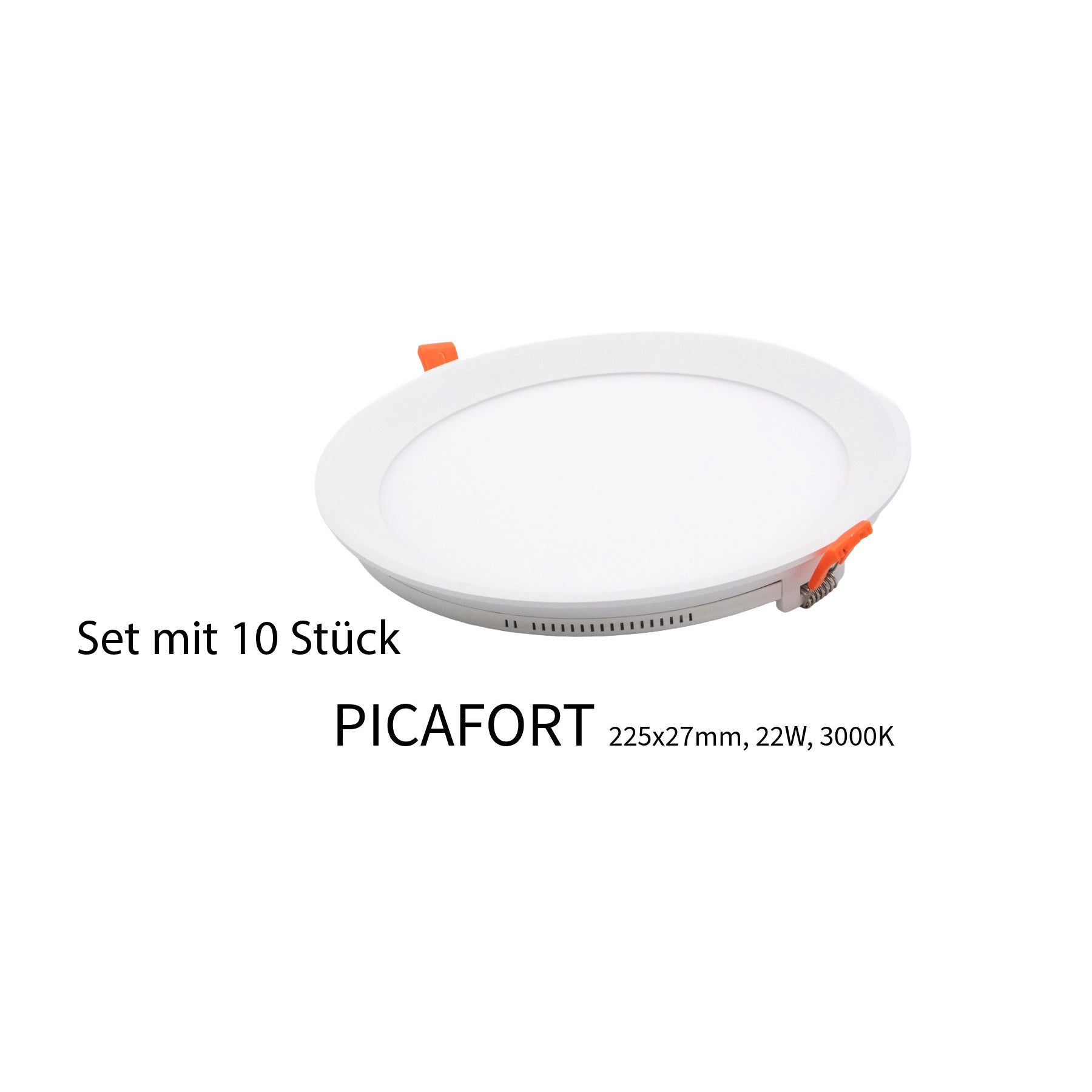 10er Set Picafort LED Deckeneinbauleucte
