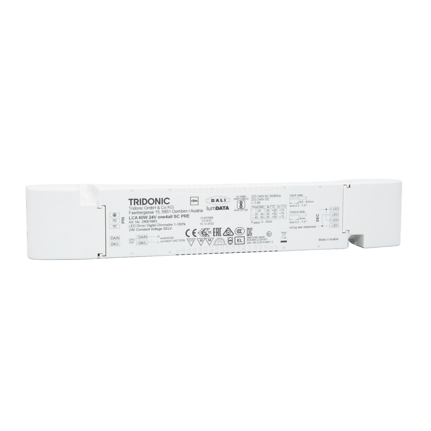 Tridonic Netzteil LCA 24V 60W one4all SC PRE